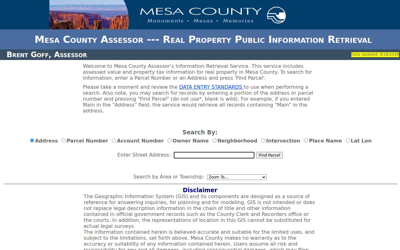 Grand Junction residents directory Mesa Assessor Property Lookup
